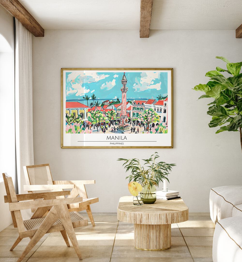 manila city-philippines II travel posters Artwork III placed on a Wall