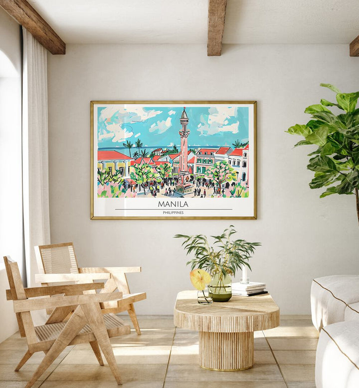 manila city-philippines II travel posters Artwork III placed on a Wall