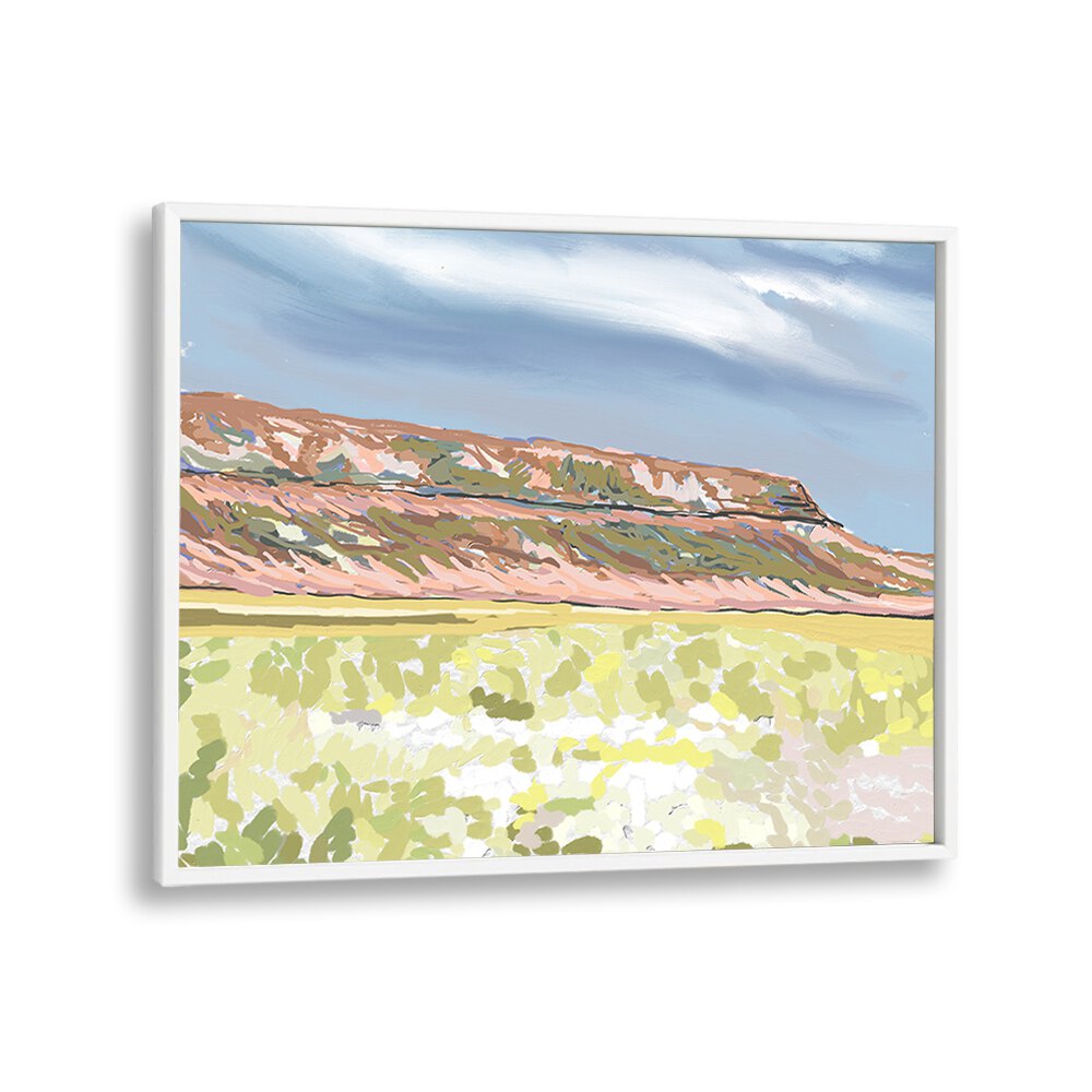 Stunning MEMORIES IN BLOOM, LANDSCAPE PAINTINGS framed artwork, capturing nature’s beauty in vibrant colors.