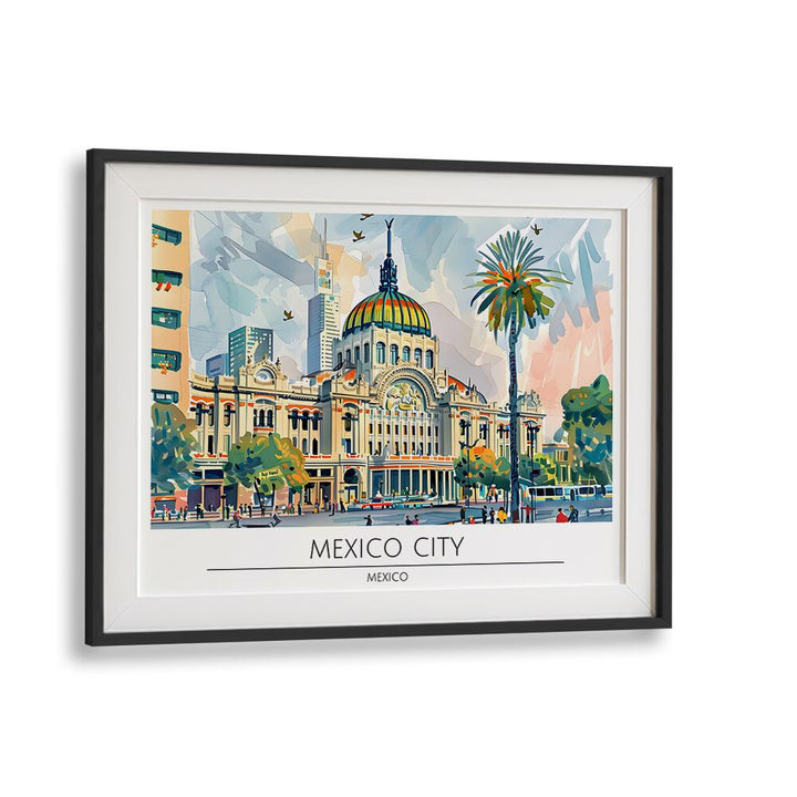 mexico city-mexico II travel posters in Black Frame With Mount
