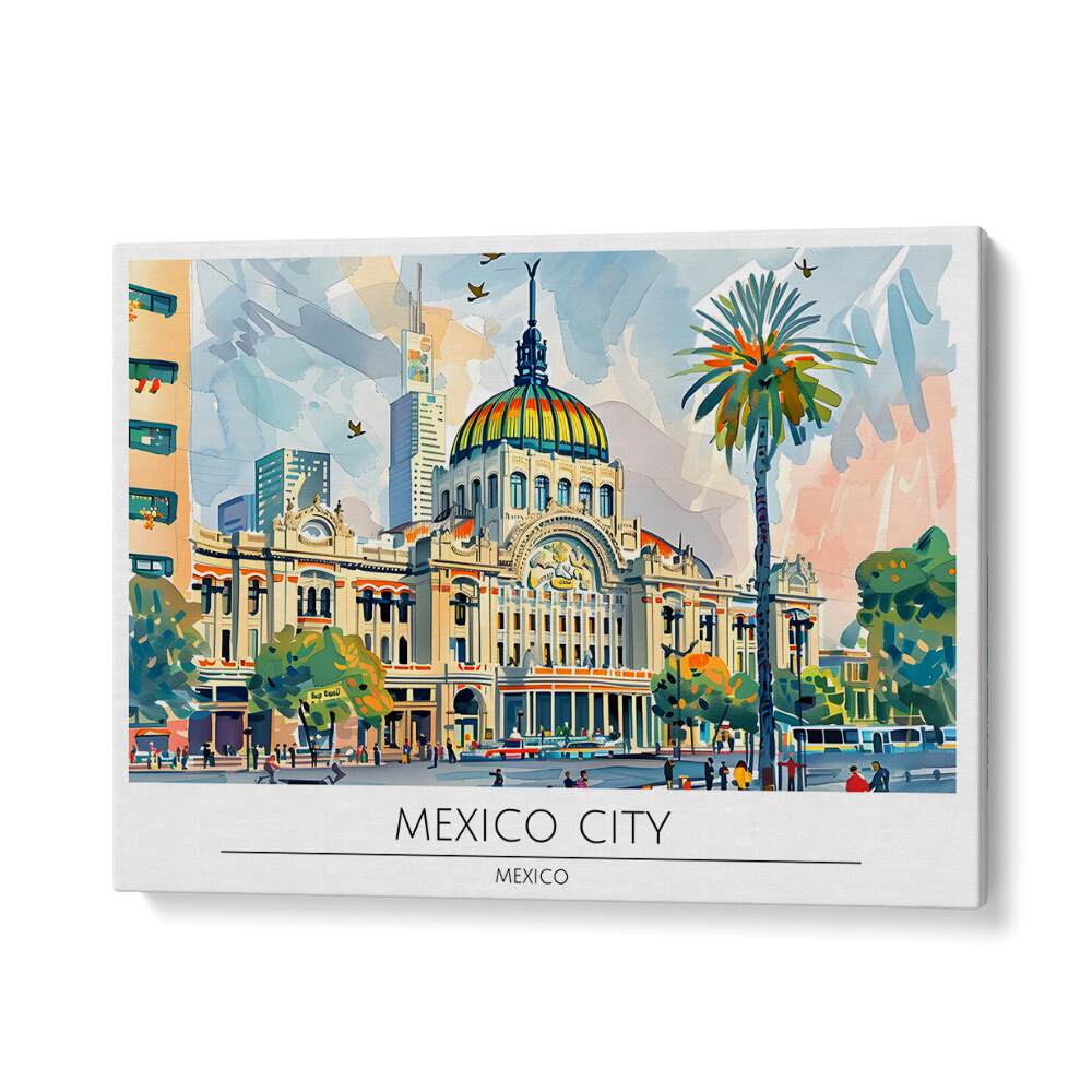 mexico city-mexico II travel posters in Gallery Wrap