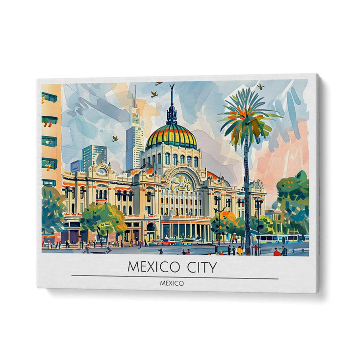 mexico city-mexico II travel posters in Gallery Wrap