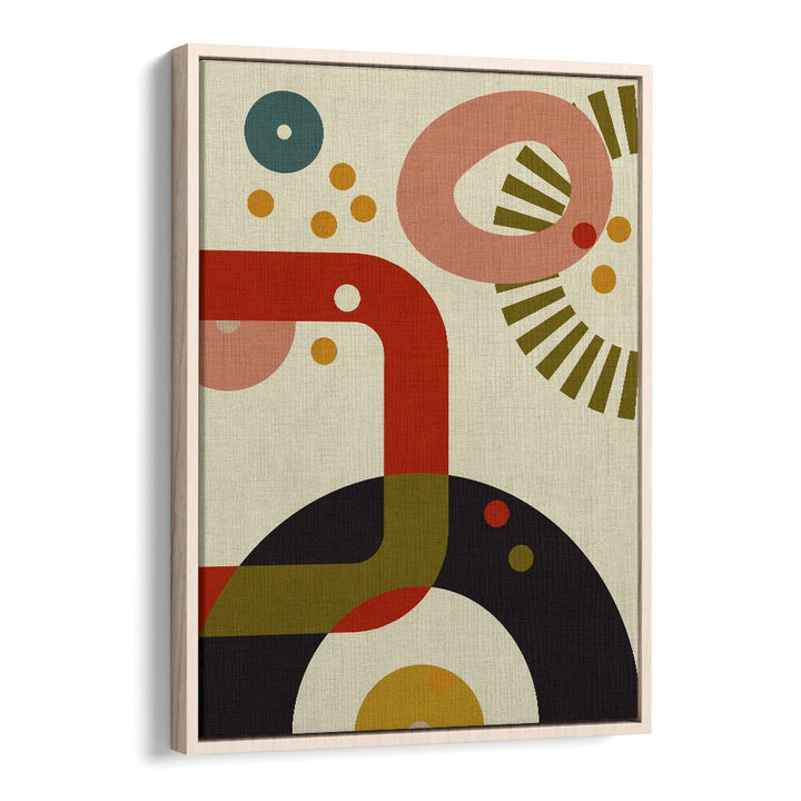 MID CENTURY CIRQUE III, ABSTRACT PAINTINGS by Ana Rut Bre showcases vibrant colors and modern design for stylish decor.