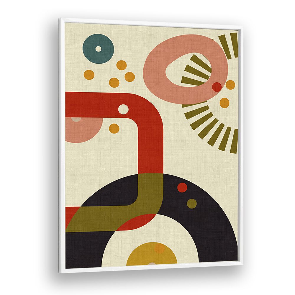 Captivating MID CENTURY CIRQUE III, ABSTRACT PAINTINGS by Ana Rut Bre, perfect for elevating modern decor.