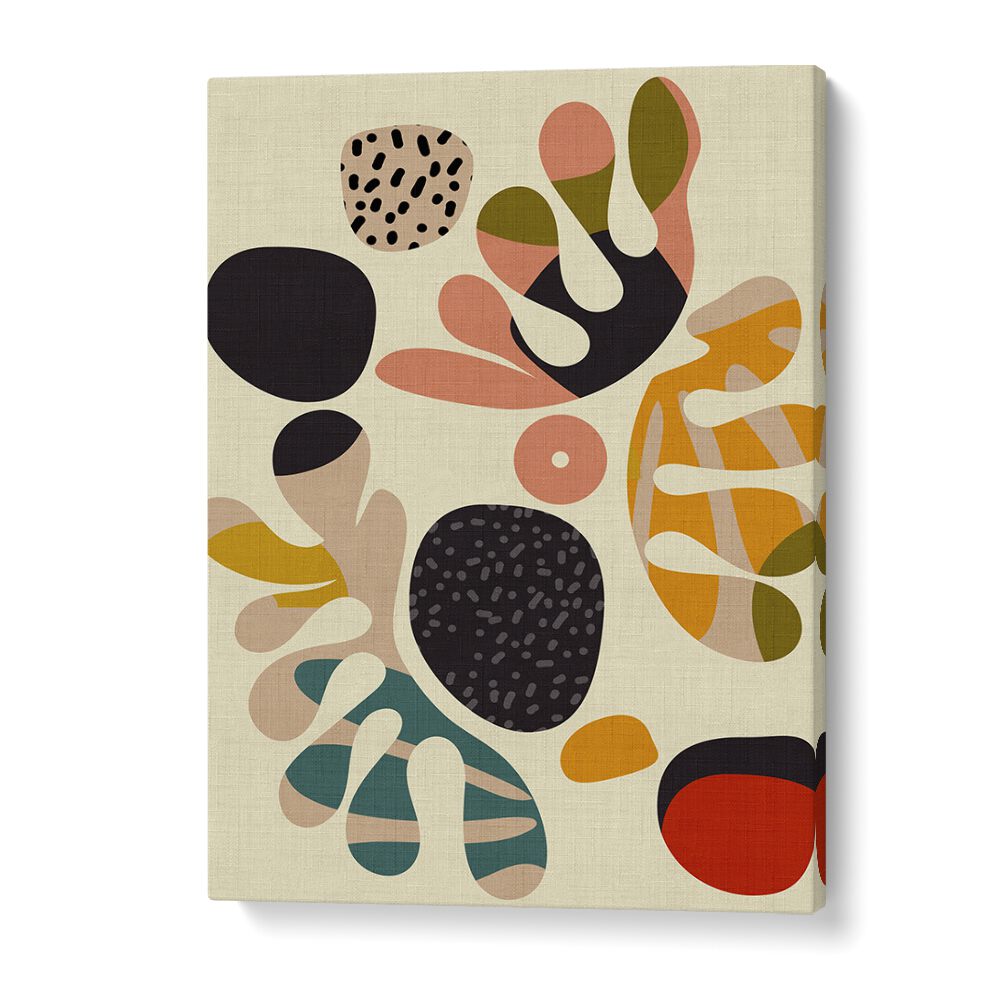 Discover the vibrant MID CENTURY CUT OUTS II, ABSTRACT PAINTINGS by Ana Rut Bre, perfect for modern home decor.