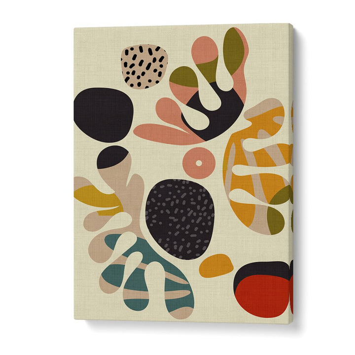 Discover the vibrant MID CENTURY CUT OUTS II, ABSTRACT PAINTINGS by Ana Rut Bre, perfect for modern home decor.