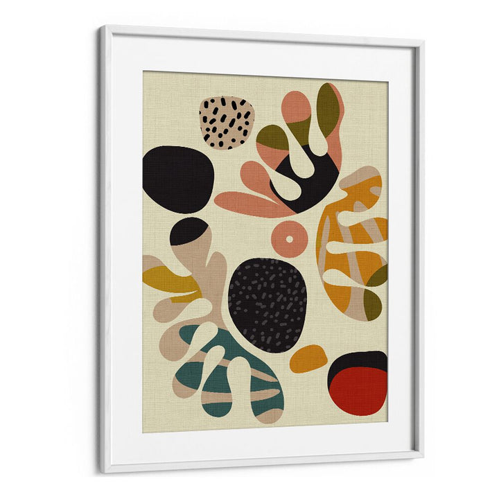Elegant abstract painting "MID CENTURY CUT OUTS II" by Ana Rut Bre, perfect for modern home decor and inspiration.
