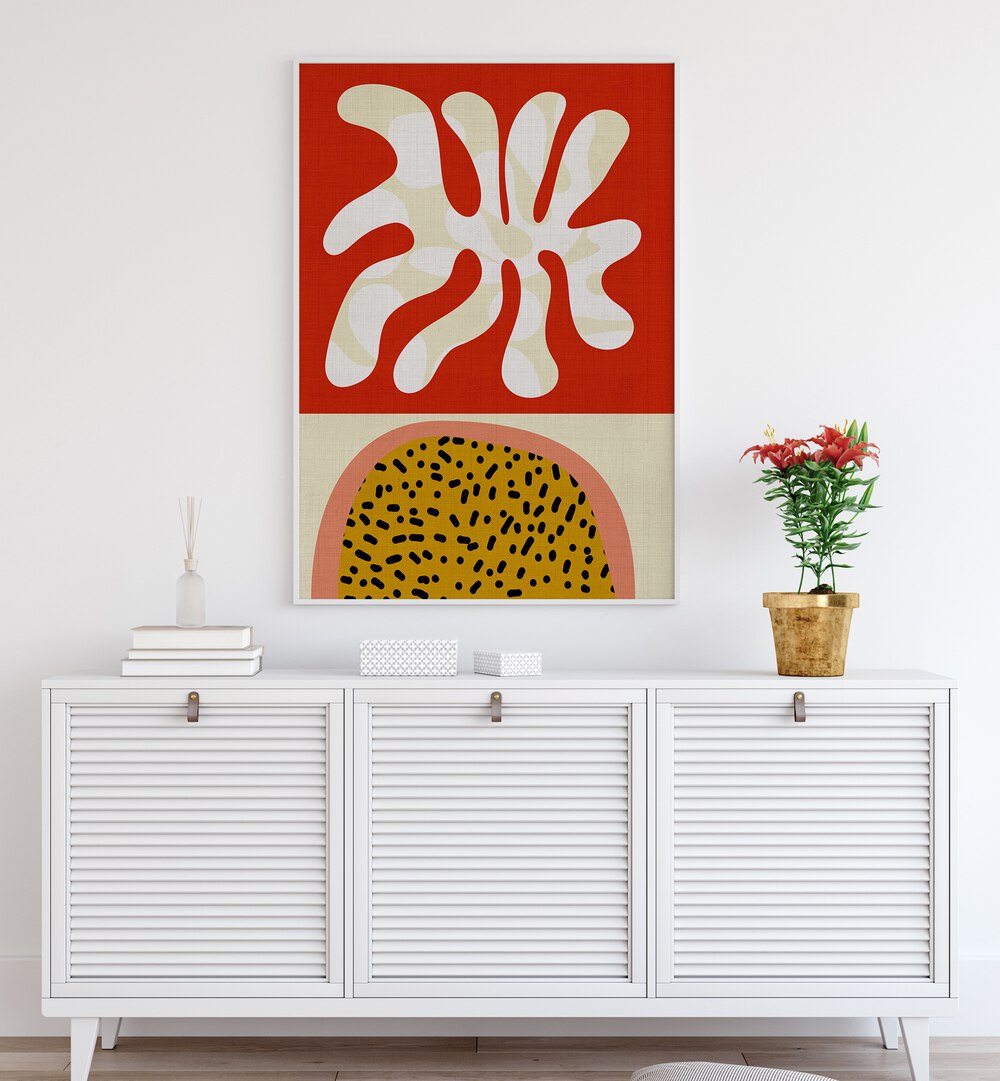 Transform your space with MID CENTURY CUT OUTS, ABSTRACT PAINTINGS by Ana Rut Bre, enhancing modern elegance.
