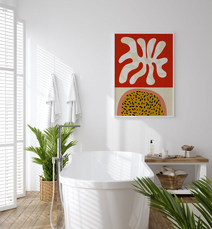 Transform your space with MID CENTURY CUT OUTS, ABSTRACT PAINTINGS by Ana Rut Bre, a stunning modern art piece.