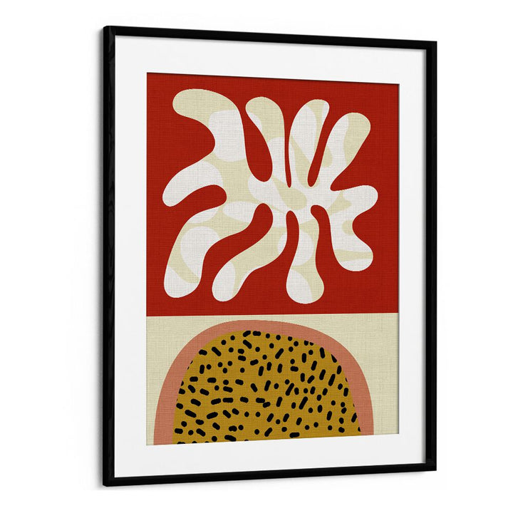 Stylish MID CENTURY CUT OUTS, ABSTRACT PAINTINGS by Ana Rut Bre in a sleek frame, perfect for modern decor.