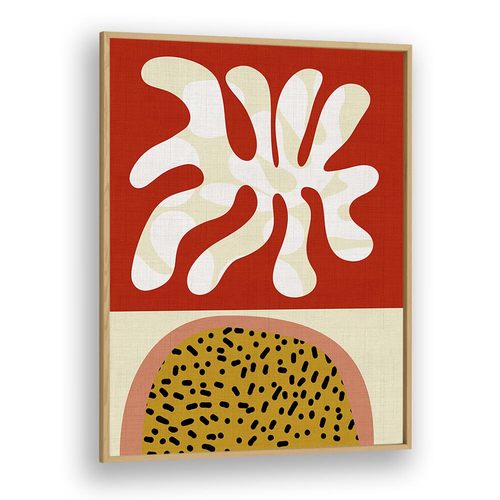 Transform your space with MID CENTURY CUT OUTS, ABSTRACT PAINTINGS by Ana Rut Bre, framed in oak wood elegance.