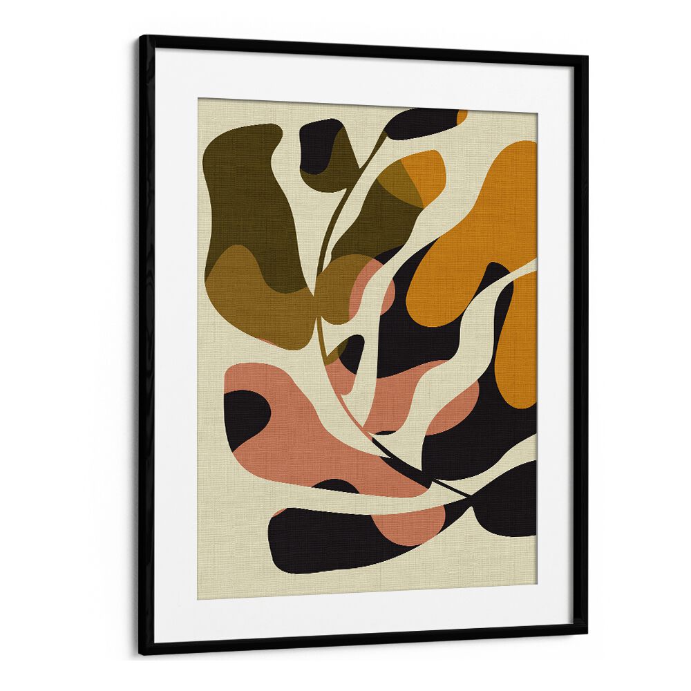 Elevate your decor with the stunning MID CENTURY MATISSE KOPIE, ABSTRACT PAINTINGS by Ana Rut Bre, framed elegantly.
