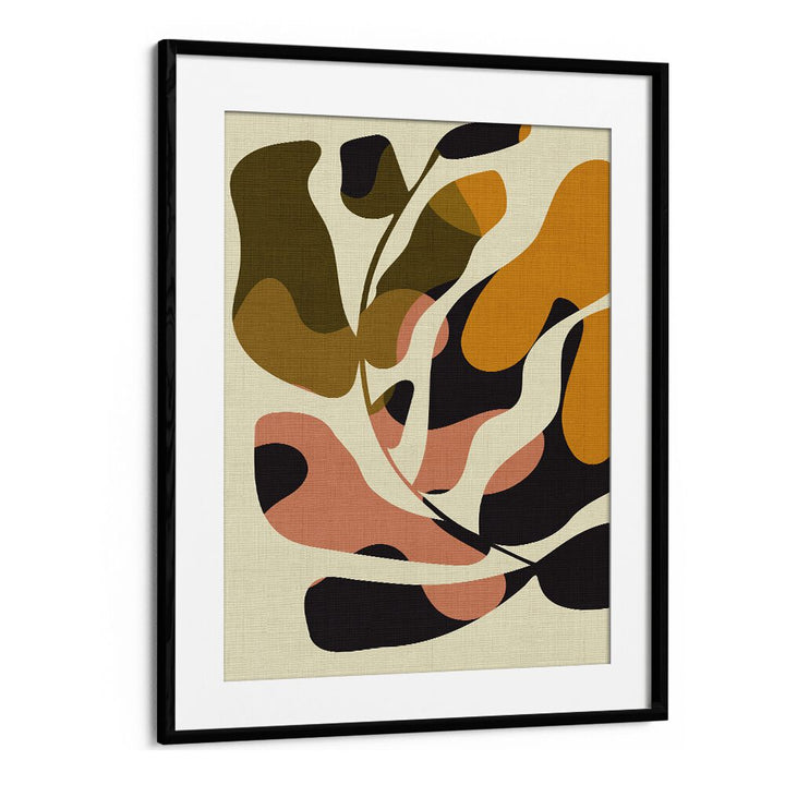 Elevate your decor with the stunning MID CENTURY MATISSE KOPIE, ABSTRACT PAINTINGS by Ana Rut Bre, framed elegantly.