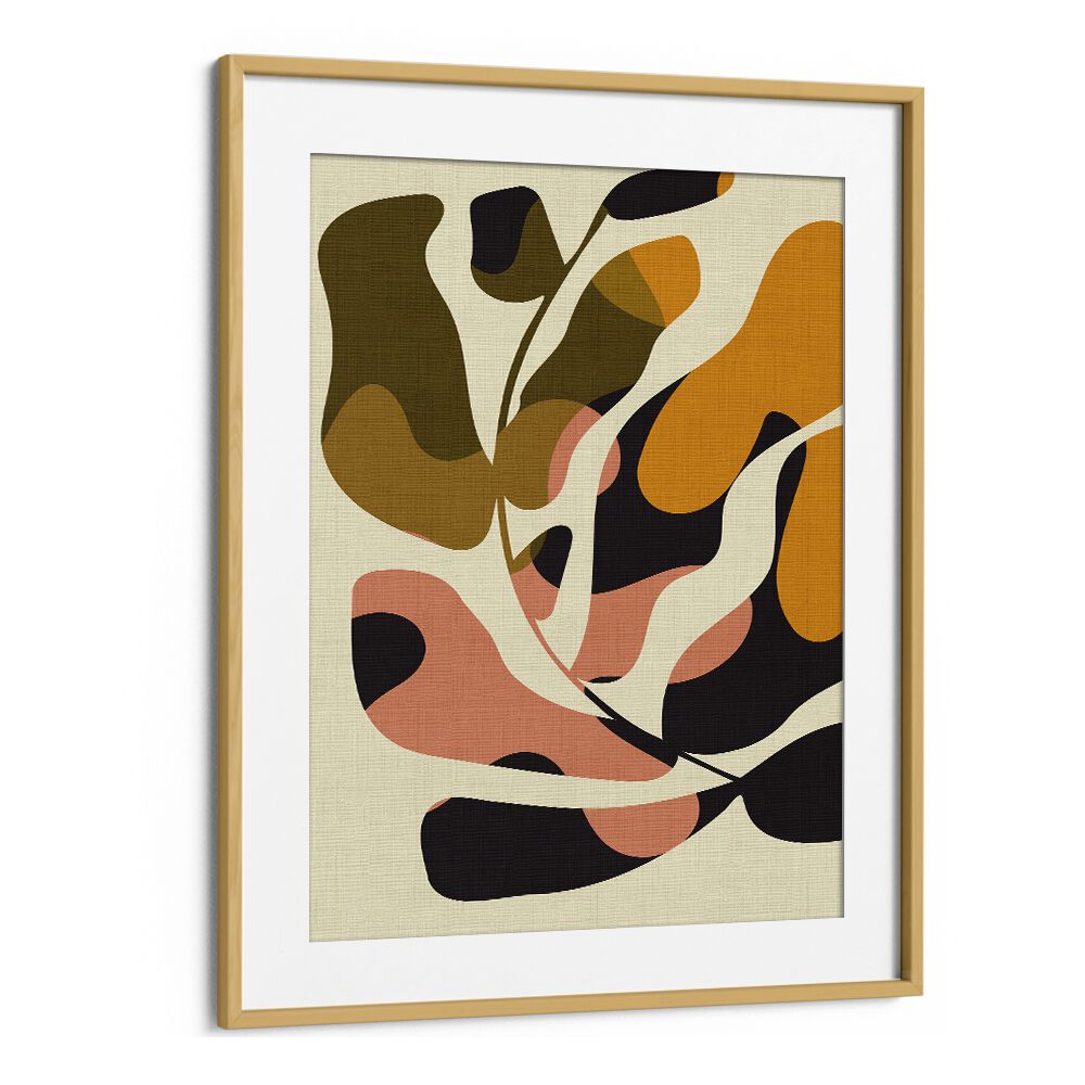 Stunning MID CENTURY MATISSE KOPIE, ABSTRACT PAINTINGS by Ana Rut Bre, framed in oak, perfect for modern home decor.