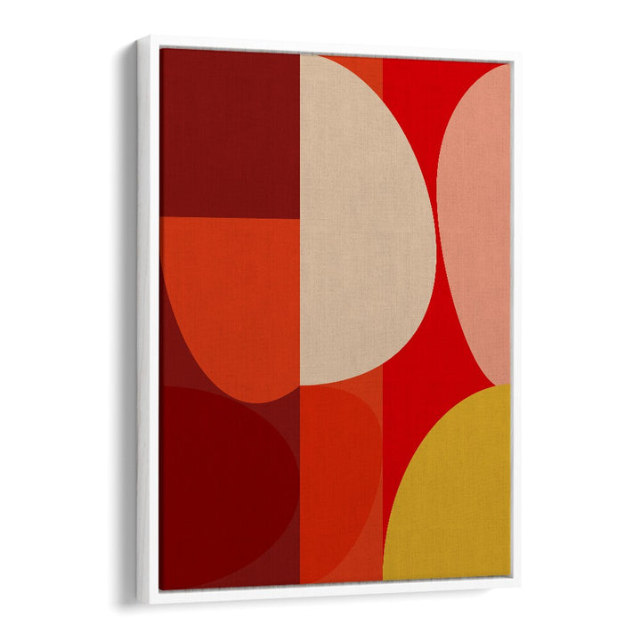 Vibrant "MID CENTURY PASTEL X, ABSTRACT PAINTINGS" by Ana Rut Bre, framed elegantly for modern decor.