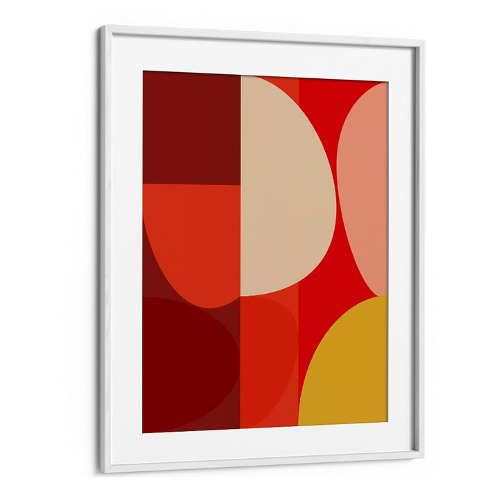Vibrant MID CENTURY PASTEL X, ABSTRACT PAINTINGS by Ana Rut Bre, elegantly framed, perfect for modern decor.