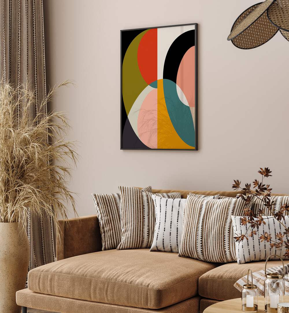 Mid Century Pastel XI, abstract paintings by Ana Rut Bre, adds vibrant expression to modern decor.