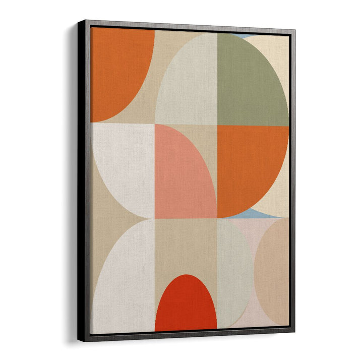 Vibrant abstract art, MID CENTURY PASTEL XII, by Ana Rut Bre, beautifully framed for modern decor.