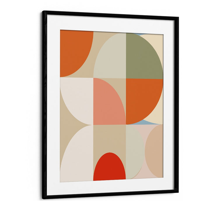 Vibrant MID CENTURY PASTEL XII, ABSTRACT PAINTINGS by Ana Rut Bre, elegantly framed for your art collection.