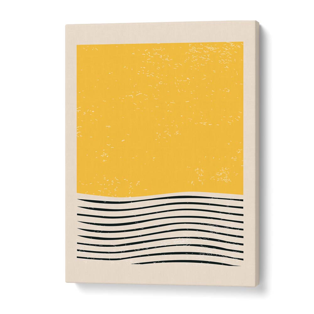 Chic yellow and black design from MINIMAL ABSTRACT SET I, BOHO ART PRINTS by Jay Stanley enhances modern spaces.
