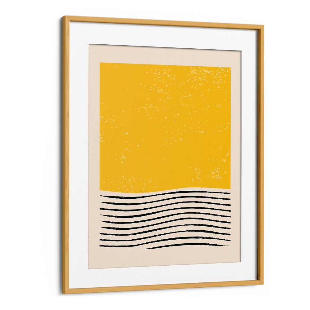 Minimal Abstract Set I, BOHO ART PRINTS by Jay Stanley in oak frame, perfect for elevating your chic living space.