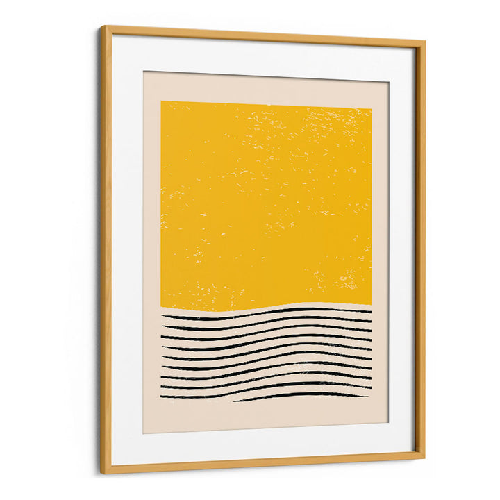 Minimal Abstract Set I, BOHO ART PRINTS by Jay Stanley in oak frame, perfect for elevating your chic living space.