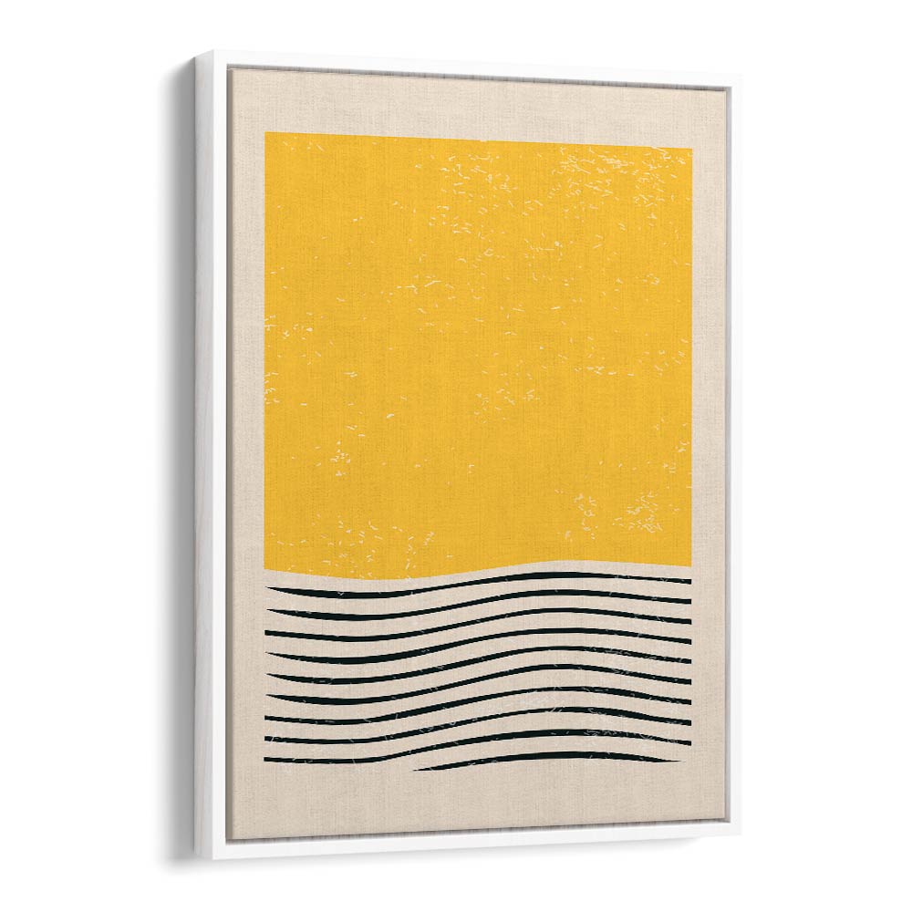 Stylish yellow and black artwork from MINIMAL ABSTRACT SET I, BOHO ART PRINTS by Jay Stanley elevates any space.