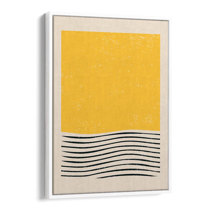 Stylish yellow and black artwork from MINIMAL ABSTRACT SET I, BOHO ART PRINTS by Jay Stanley elevates any space.