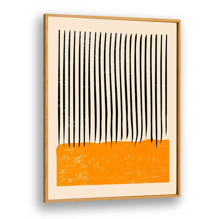 Minimal Abstract Set III, Boho Art Prints by Jay Stanley showcases contemporary design with vibrant orange accents.