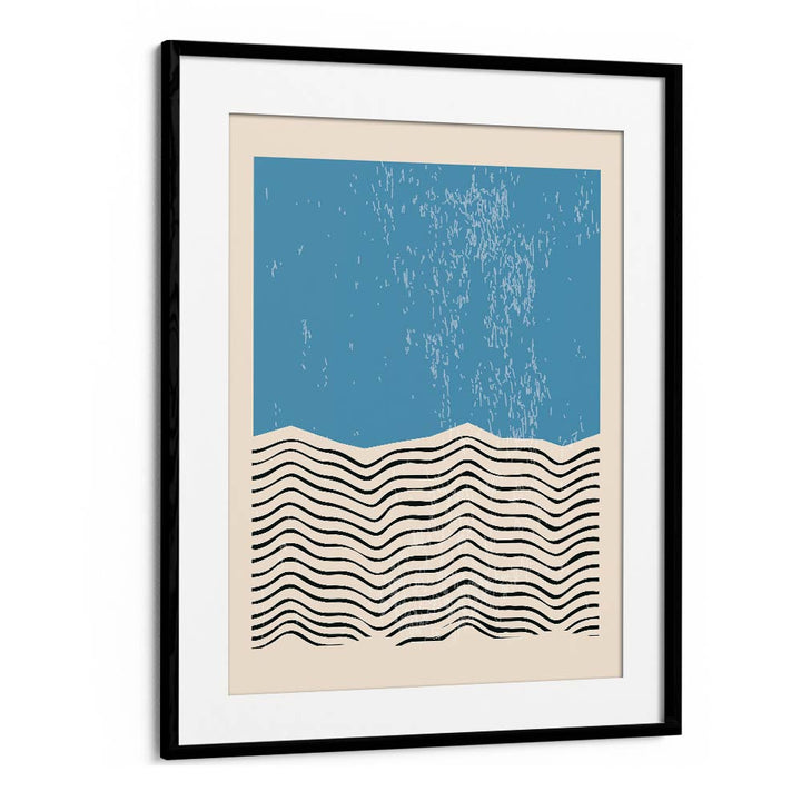 Minimal Shapes Series XXI by Jay Stanley, showcasing captivating abstract art and paintings in a sleek black frame.