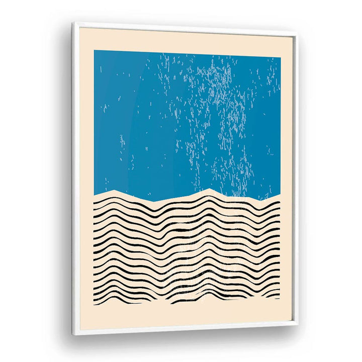 Minimal Shapes Series XXI by Jay Stanley features elegant abstract art with waves and blue tones, perfect for modern decor.