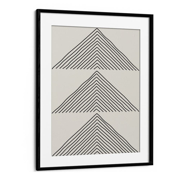 Minimalism Expression II, geometric art prints by Jay Stanley in a sleek black frame, perfect for modern decor.