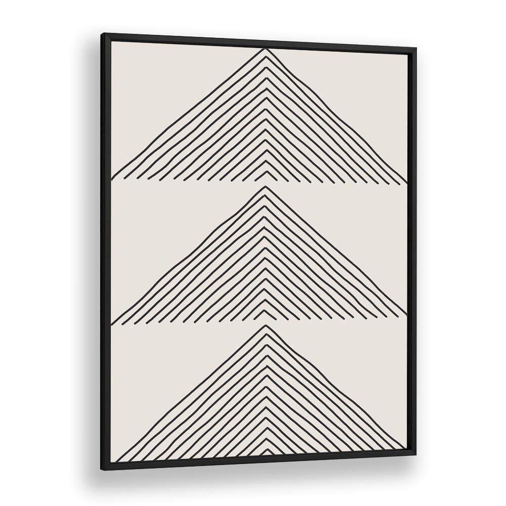 Minimalism Expression II, geometric art prints featuring striking linear design in a sleek black frame. Perfect for modern decor.
