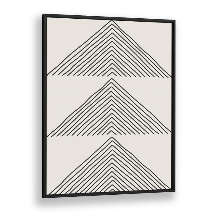 Minimalism Expression II, geometric art prints featuring striking linear design in a sleek black frame. Perfect for modern decor.