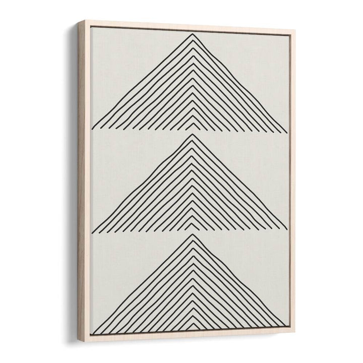Minimalism Expression II, geometric art prints by Jay Stanley showcase sleek, modern lines in an elegant oak floater frame.