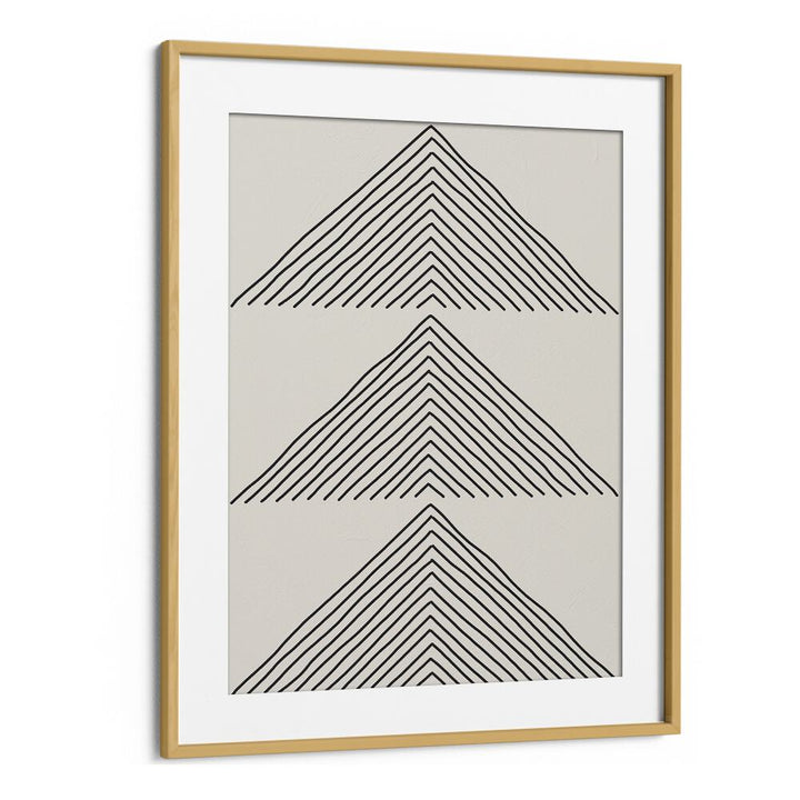 Minimalism Expression II, geometric art prints by Jay Stanley, framed with oak, showcasing modern design elements.