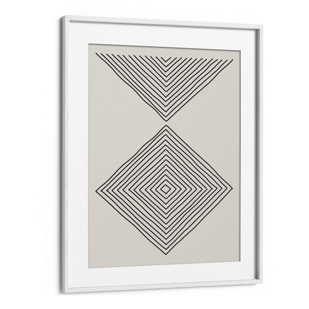 Elegant MINIMALISM EXPRESSION III geometric art print by Jay Stanley, framed to enhance any modern decor.