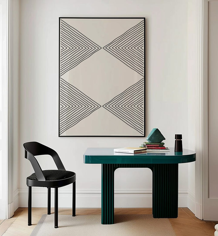Minimalism Expression IV, geometric art prints by Jay Stanley, enhances modern spaces with stunning abstract design.