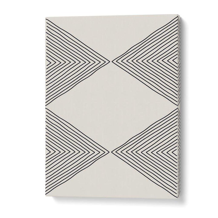 Minimalism Expression IV, geometric art prints by Jay Stanley showcase elegant black lines on a soft background.