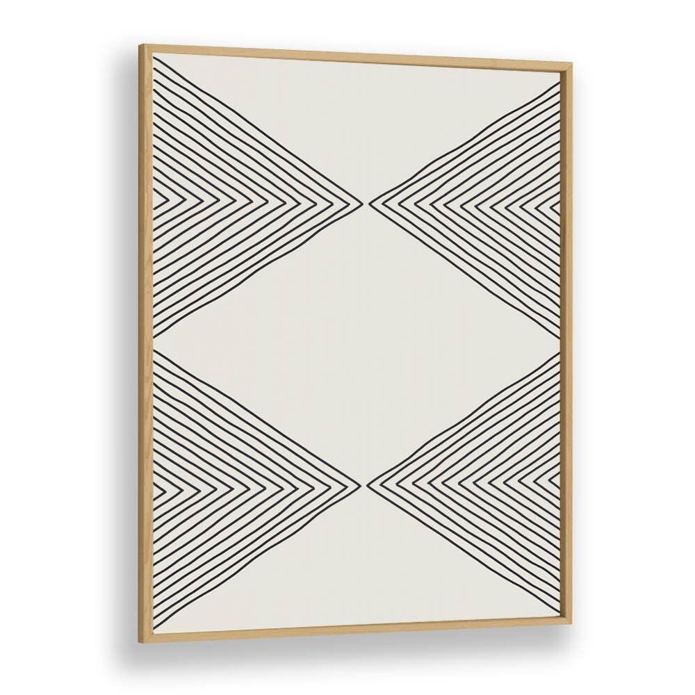 Stylishly framed MINIMALISM EXPRESSION IV, GEOMETRIC ART PRINTS feature bold lines in a striking geometric design.