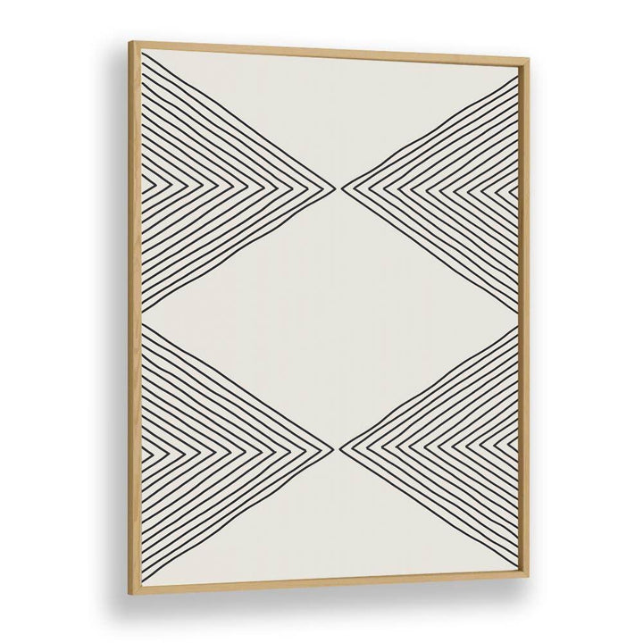 Stylishly framed MINIMALISM EXPRESSION IV, GEOMETRIC ART PRINTS feature bold lines in a striking geometric design.