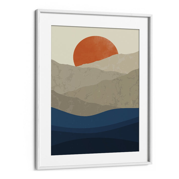 Stunning "Mountains I, Landscape Paintings" by Jay Stanley, framed art capturing nature's majestic beauty.
