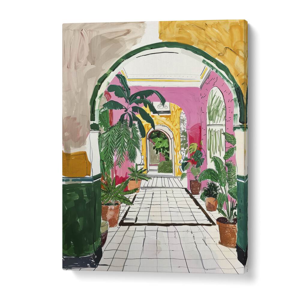 Captivating MYSTIC MEADOW, VIBRANT art print enhancing any space with its electric and enchanting design.