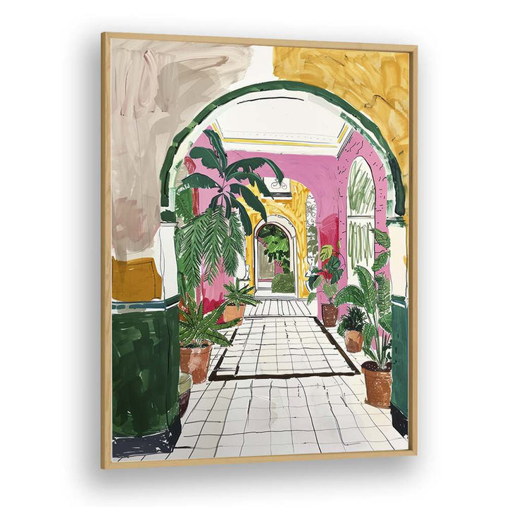 Vibrant art print titled MYSTIC MEADOW enhances your space with its enchanting colors and dreamlike quality.