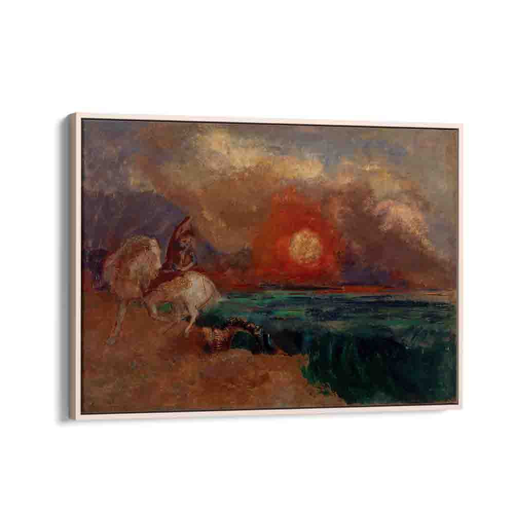 painting - SAINT GEORGE AND THE DRAGON by Asianmonk