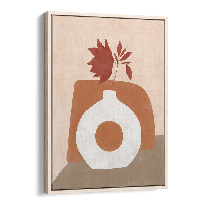 Elegant WHITE FLOWER POT, BOHO ART PAINTINGS by Elena Ristova, perfect for enhancing your home or office decor.