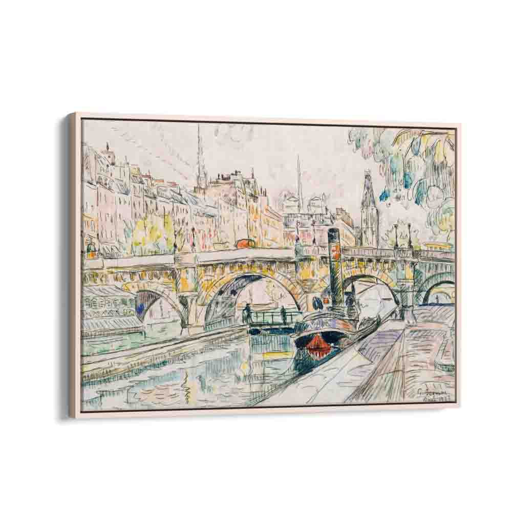 painting - TUGBOAT AT THE PONT NEUF, PARIS (1923) by Asianmonk