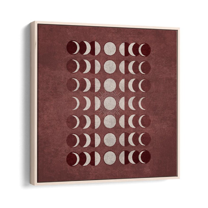 Elegant VISNE MOONS PHASES, BOHO ART PAINTINGS in rich colors, perfect for transforming any living space.