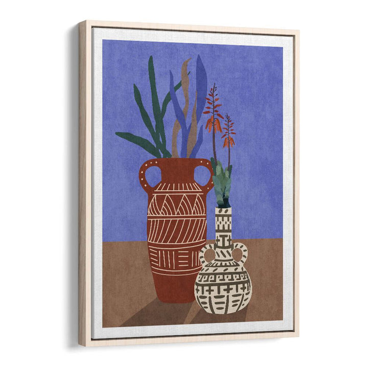 Elegant FLOWER VASE III, BOHO ART PAINTINGS by Emel Tunaboylu, perfect for elevating your decor.