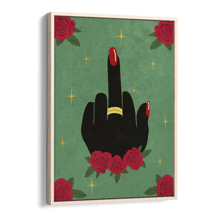 Bold "Middle Finger" fashion poster by Raissa Oltmanns, blending modern art with striking aesthetics. Perfect decor.